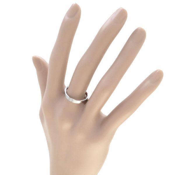 Tiffany & Co Flat Band Ring 3P Diamond 3mm (0.12in)#12.5