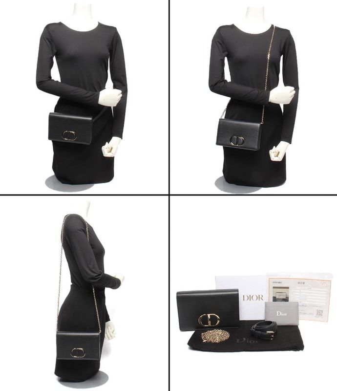 Christian Dior 2way Waist Bag Chain Shoulder Bag Shoulder Bag 30 Montaigne