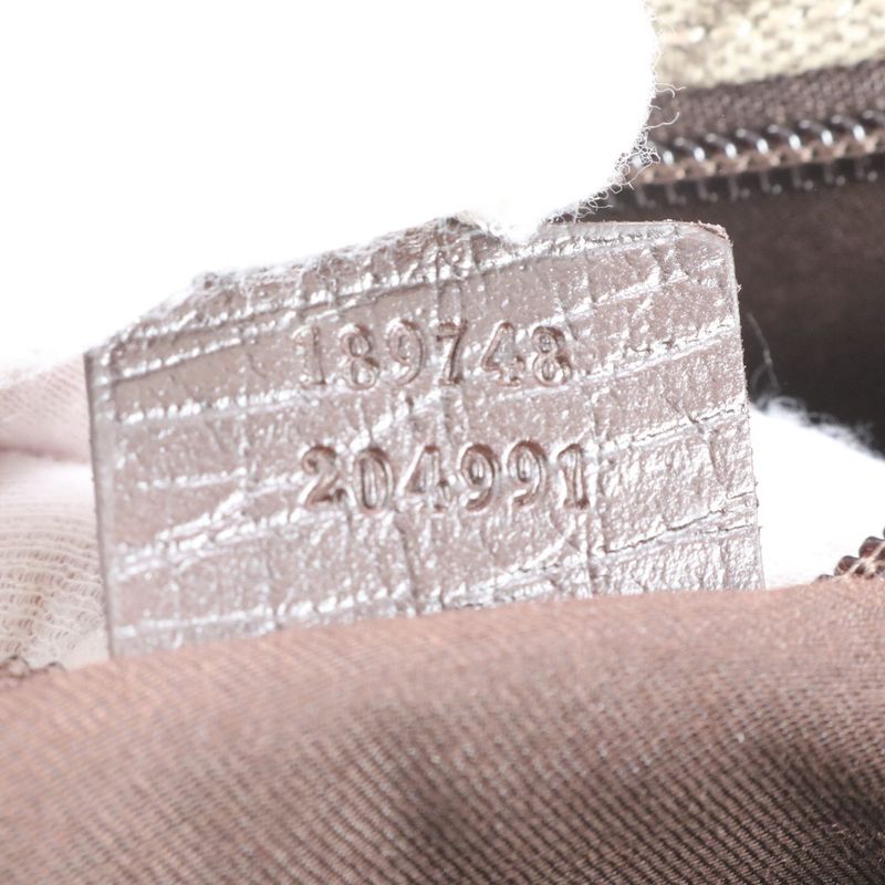 Gucci GG Supreme Sherry Line 189748 Leather Shoulder Bag Crossbody Messenger