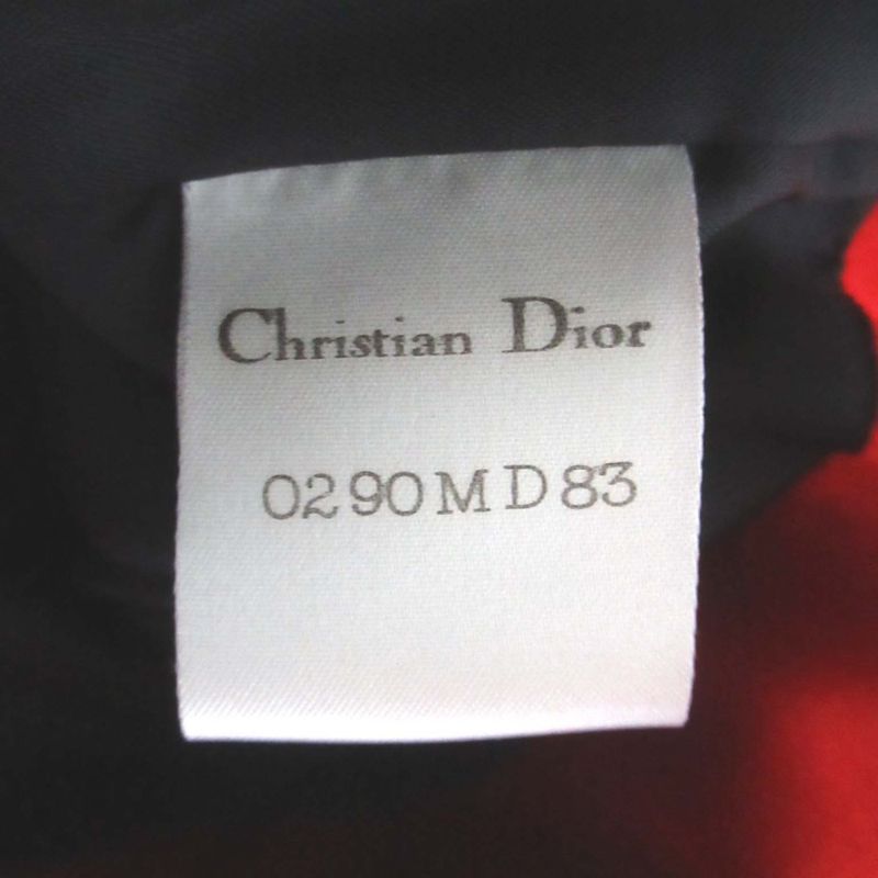 Good Christian Dior Knee-Length Sleeveless Velor X Satin Dress Black X Red