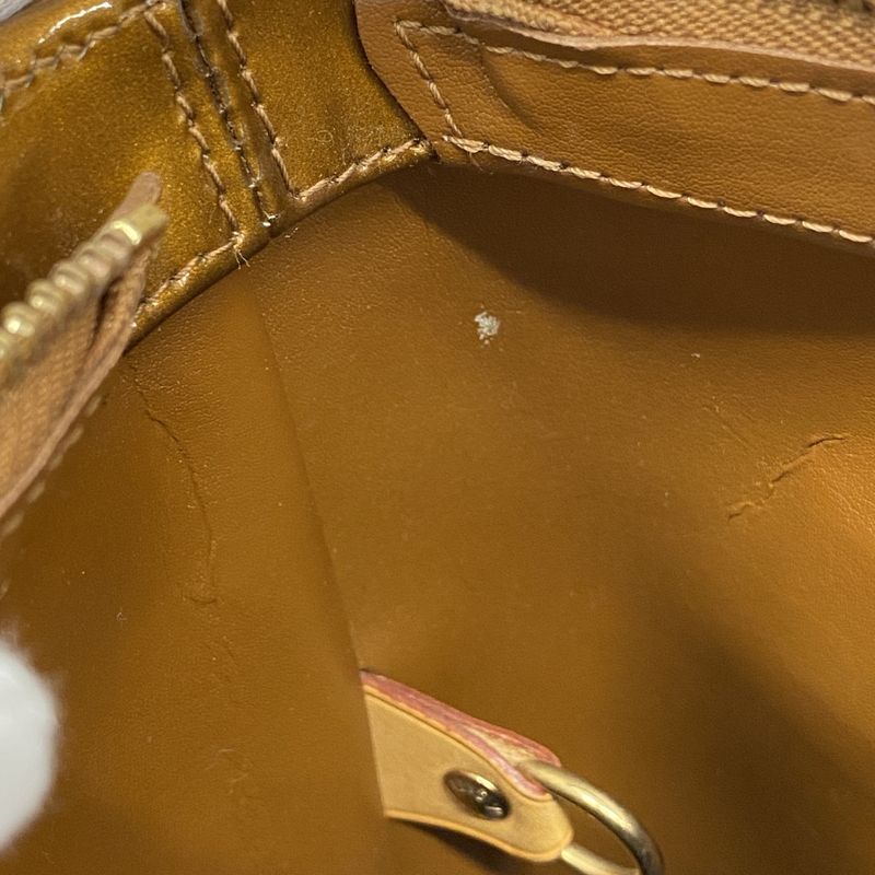 Louis Vuitton Tote Bag Vernis Houston M91122 Bronze Ladies