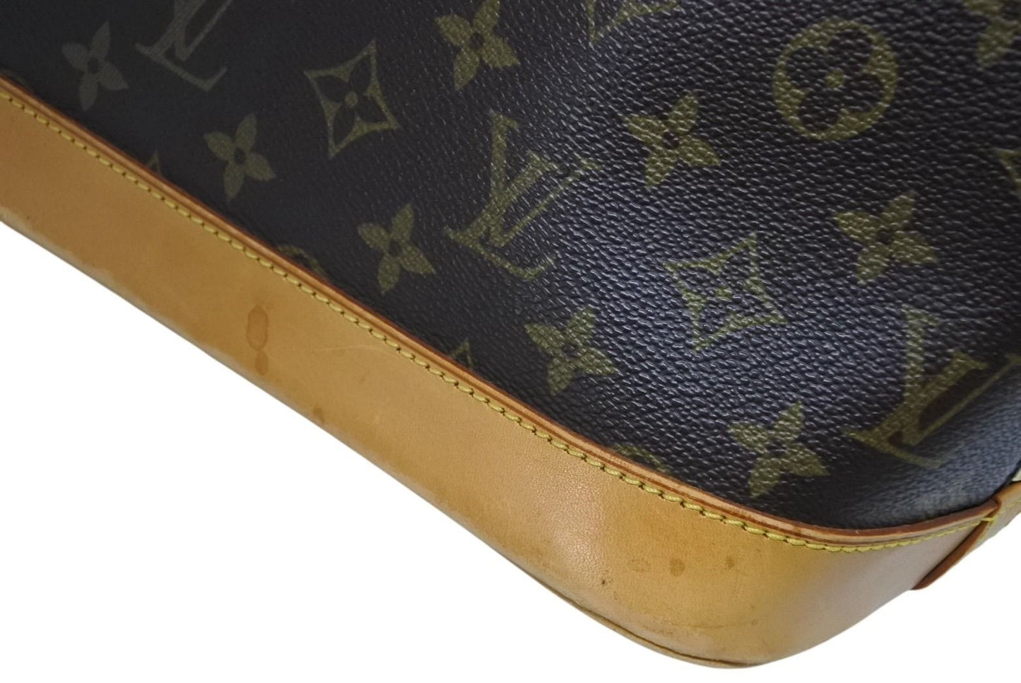 Louis Vuitton Alma PM Handbag Monogram Brown Gold — view 8