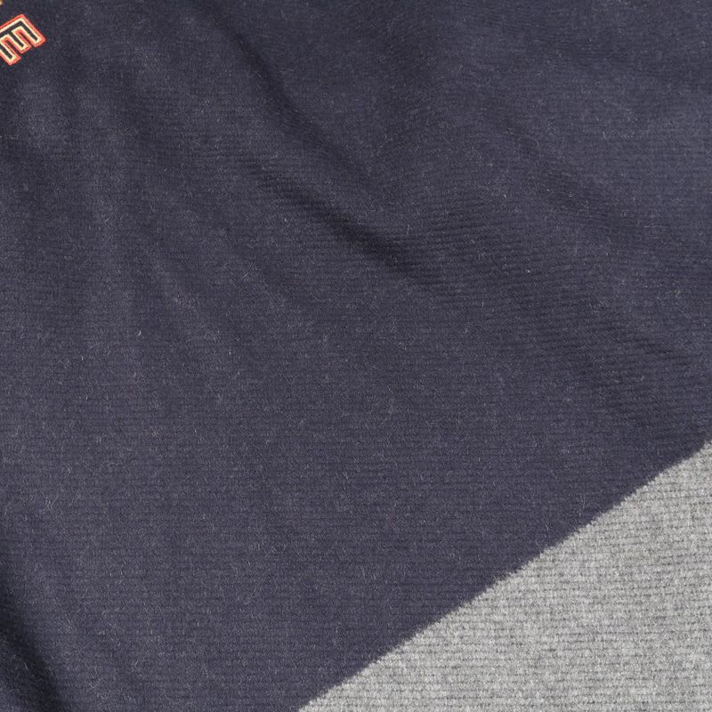 Hermes Poncho Tapis de Selle Gray Cashmere