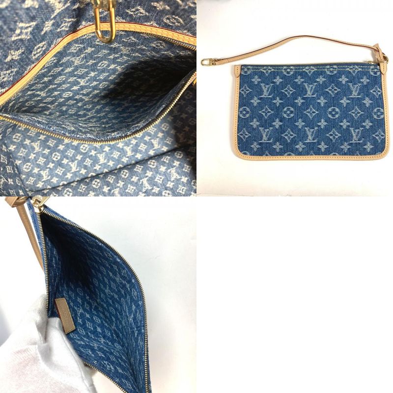 Louis Vuitton Tote Bag Neverfull MM Monogram Denim Canvas