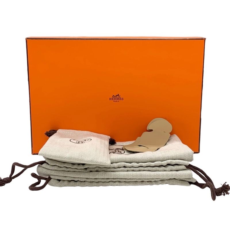 Hermes Day Sneakers Shoes Suede Shearling Brown Unused Kelly Buckle