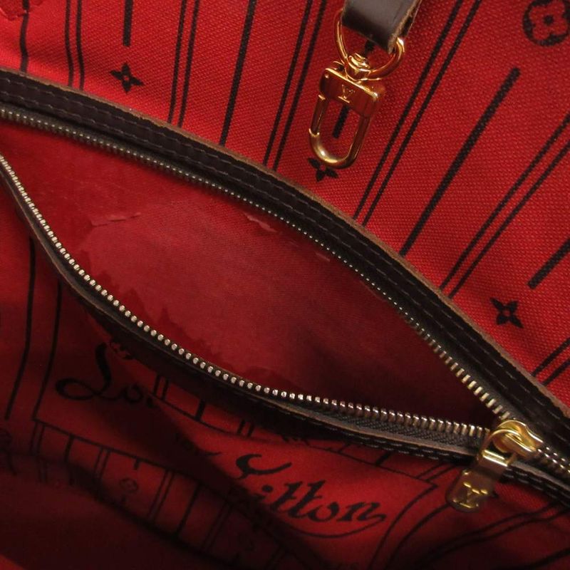 Louis Vuitton Neverfull MM Damier Ebene N41358 Tote Bag Shoulder Brown