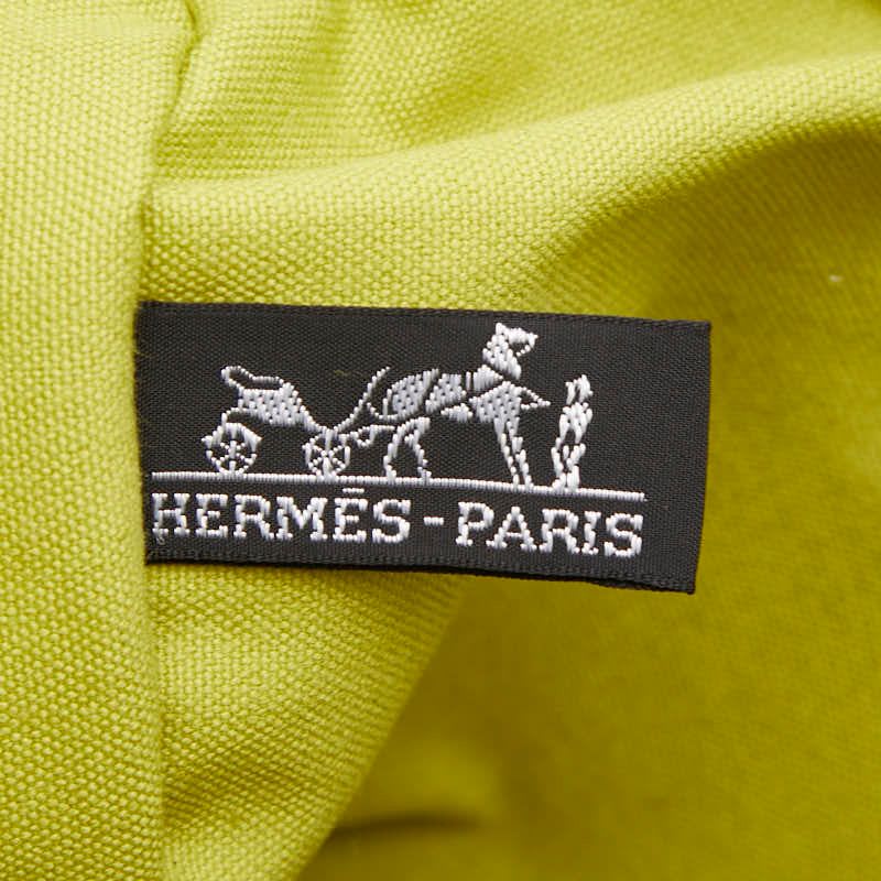 Hermes Bora GM Green Cotton Ladies