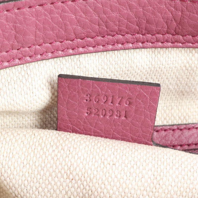 Gucci Soho Interlocking G Tassel 369176 Leather 2WAY Shoulder Bag Crossbody