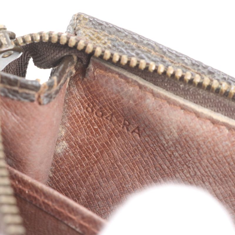 Louis Vuitton Monogram M42238 Leather Pouch Second Clutch Bag Men Women RUM