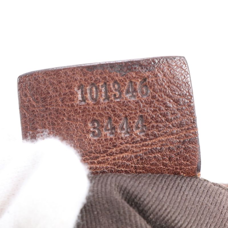 Gucci GG Canvas Horsebit 101346 Leather Tote Bag Shoulder Hand Genuine Leather