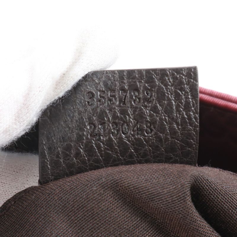 Gucci GG Nylon 355732 Leather Tote Bag Shoulder Hand Genuine Leather Pink A4