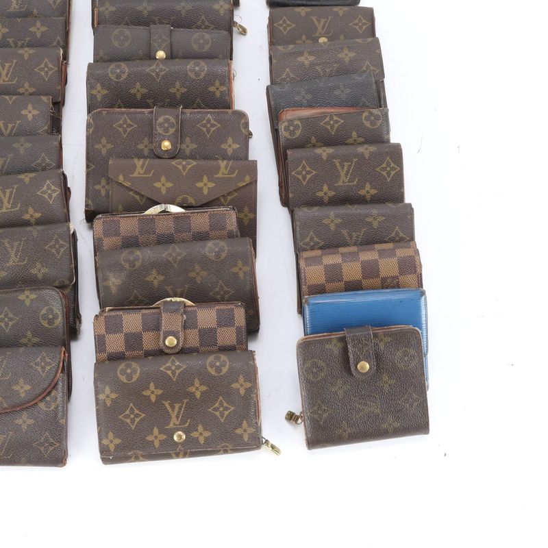 Summary 35-piece Set Louis Vuitton Monogram Damier Leather Long Wallet Bi-fold