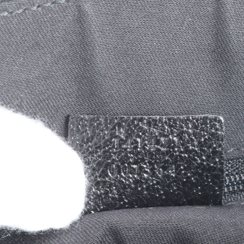 Gucci GG Canvas Abbey 141471 Leather Tote Bag Shoulder Hand Black Women's ECE