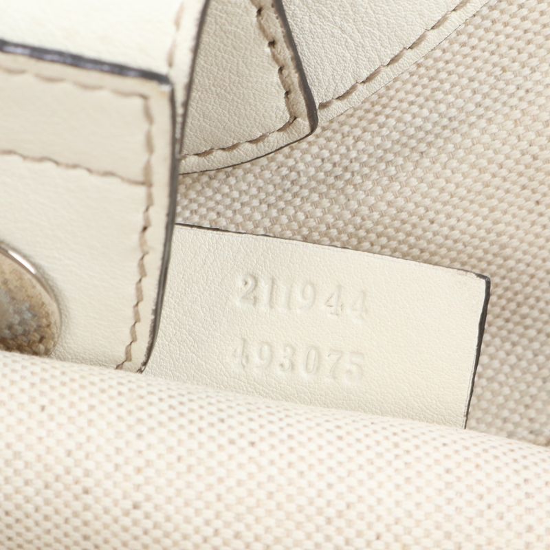 Gucci Diamante Shima Sookie 211944 Leather Tote Bag Shoulder Silver Hardware A4