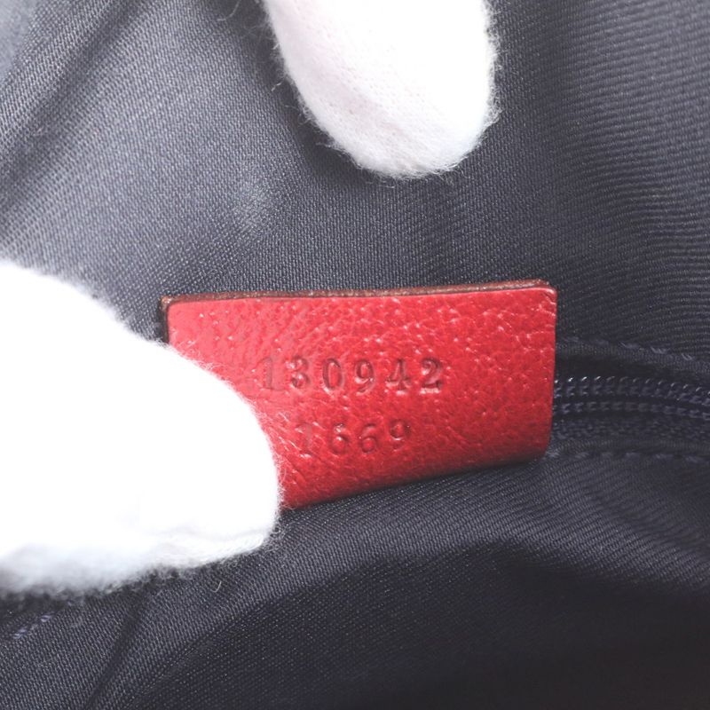 Gucci Abbey 130942 Leather Tote Bag Mini Boston Shoulder Hand Ladies ECE Df37-9