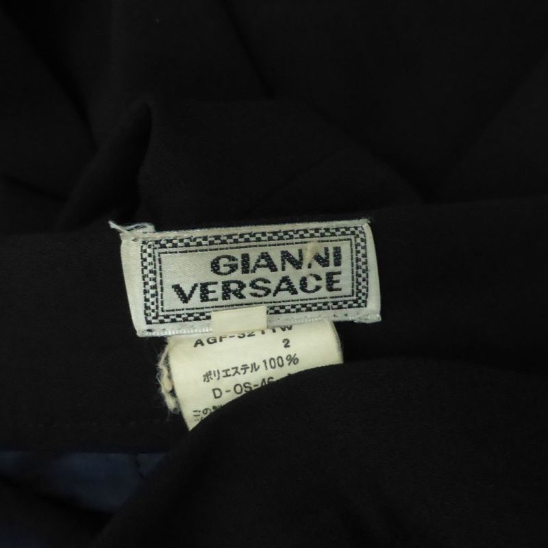 Gianni Versace Gianni Versace Slacks Pants Long Length Embroidery 36 S Black