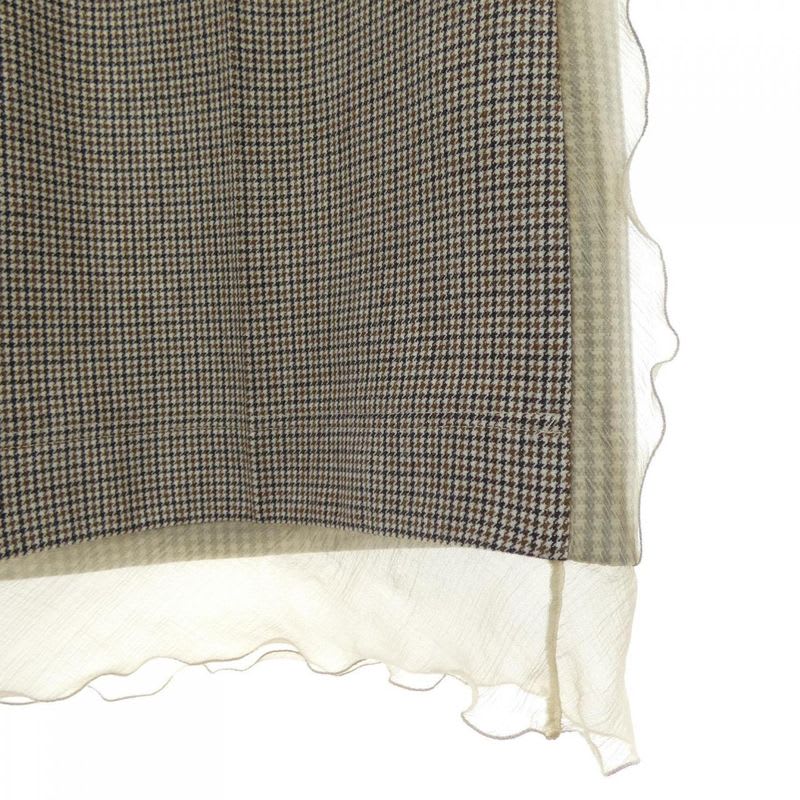 Fendi Fq7416 AKSM Size 38 Beige Skirt