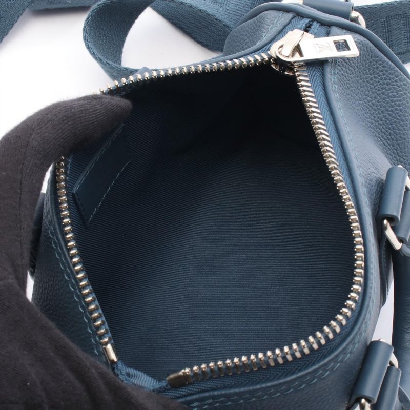 Louis Vuitton Handbag Keepall XS Aerogram Blue Leather