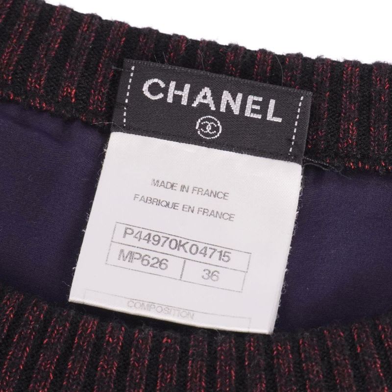 Chanel Dress P44 Knit Long Sleeve