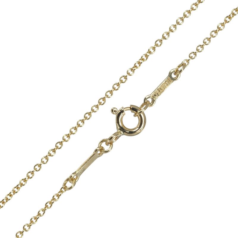 Tiffany & Co Open Heart 18K Yellow Gold Crystal Women's 4.28g