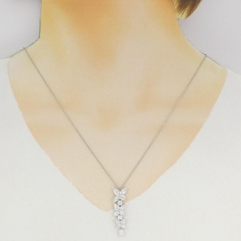 Tiffany & Co Victoria Mixed Cluster Drop Necklace