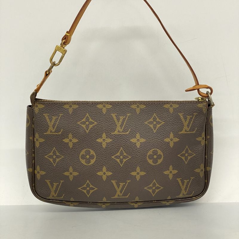 Louis Vuitton Pouch Monogram Pochette Accessoire M51980 Brown Ladies