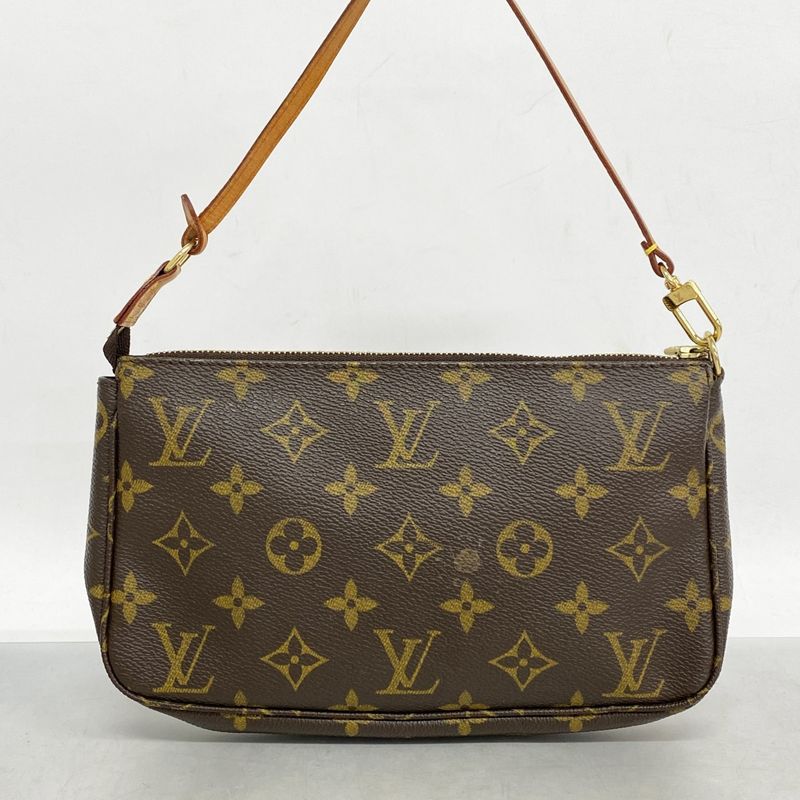 Louis Vuitton Pouch Monogram Pochette Accessoire M51980 Brown Ladies