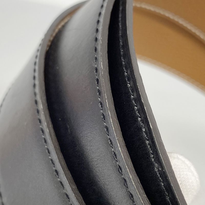 Hermes Belt Constance Belt Box Calf Togo Black Gold Hardware T Engraved Men's