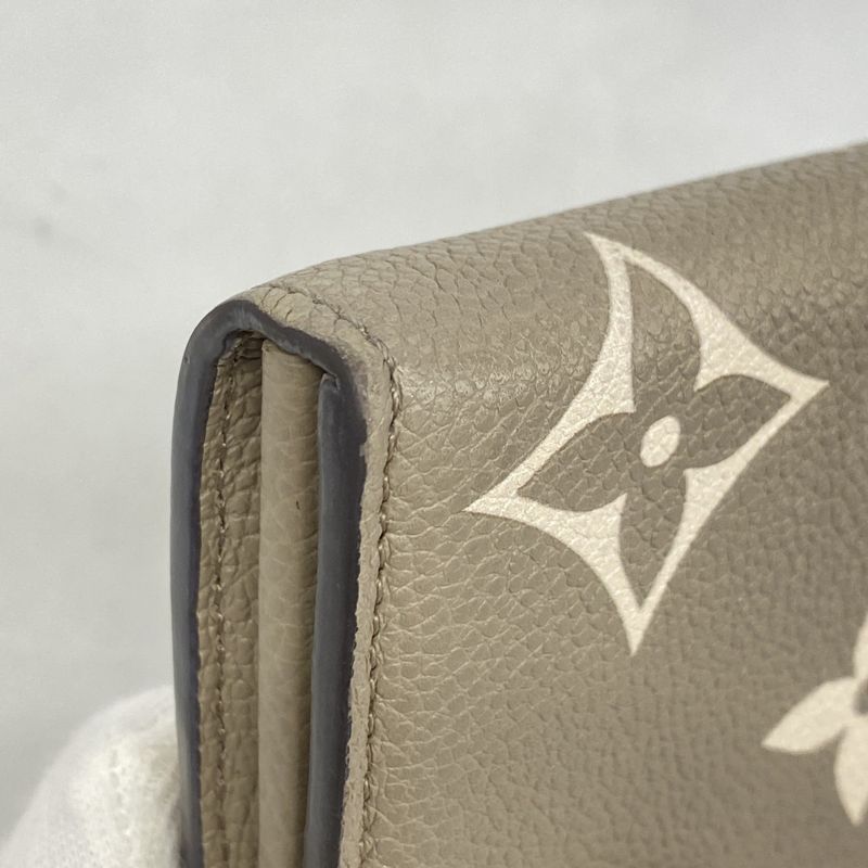 Louis Vuitton Long Wallet Monogram ・empreinte Bicolor Portefeuille Sarah M81049