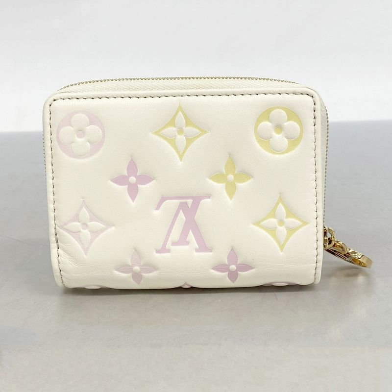 Louis Vuitton Wallet Monogram Flower Portefeuille Lou M11909 White Ladies