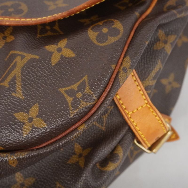 Louis Vuitton Shoulder Bag Monogram Saumur 35 M42254 Brown Ladies