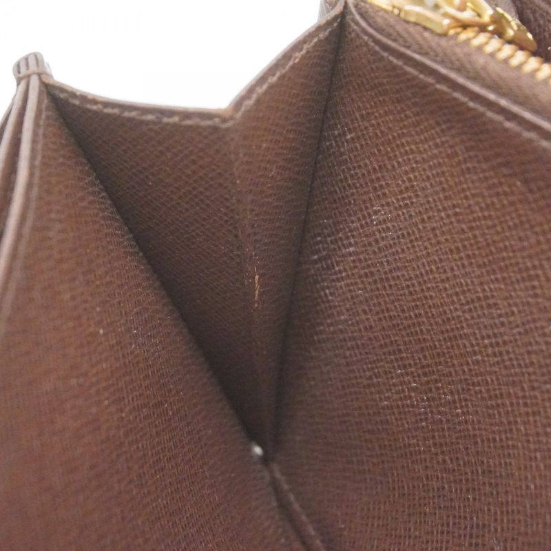 Louis Vuitton Long Wallet Damier Zippy Wallet N60015 Ebene Men's Women's Unisex