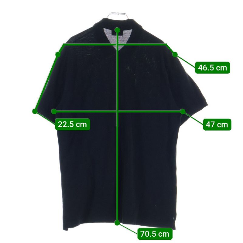 Fendi Monster Embroidery Pique Short Sleeve Polo Shirt Black Fy0985 A876