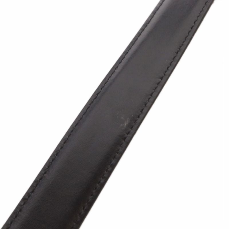 Celine Small Triomphe Belt Leather 85 Black YO30 • AD • OH