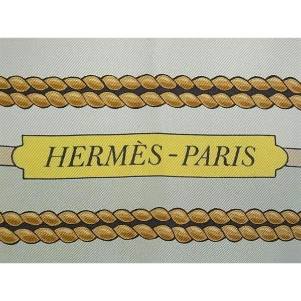 Hermes Scarf Carre 90 Multicolor 100% Silk Womens Chateaux Darriere Decoration