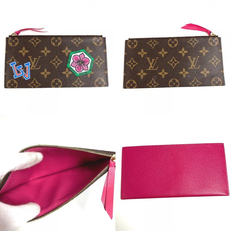 Louis Vuitton Shoulder Bag Pochette Felicie Monogram Canvas Brown