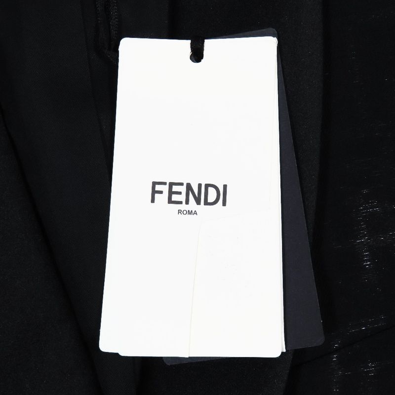 Unused Fendi Tuxedo Suit Zucca Pattern Tailored Jacket Sideline Pants Setup