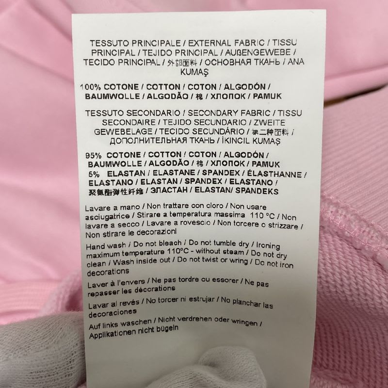 Versace Jeans Couture Logo Pullover Hoodie S Size Pink