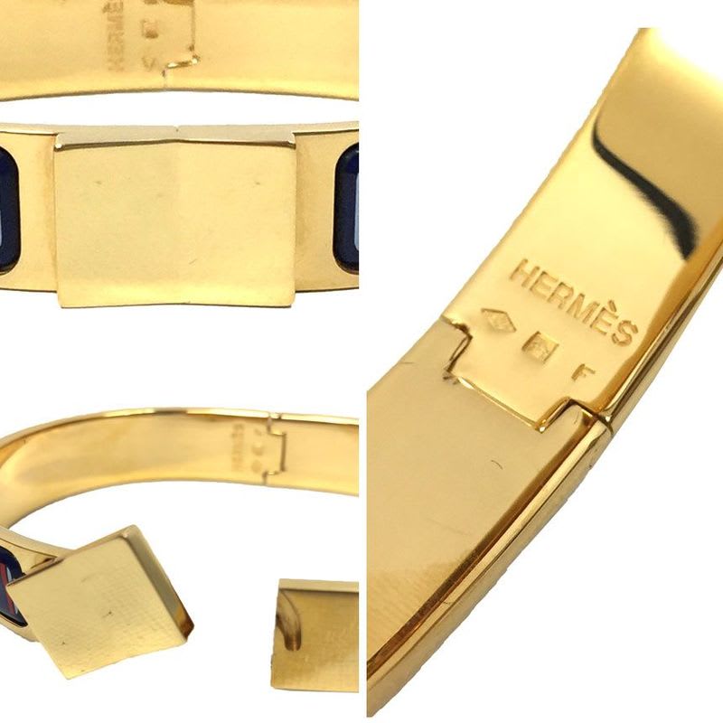 Hermes Clic Clac Enamel PM Bangle Bracelet Cloisonne Accessories Aq8301