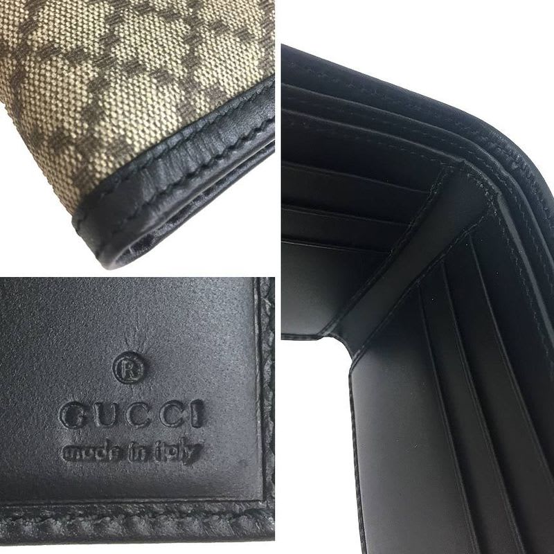 Gucci Diamante Bifold Wallet Compact Folding Billfold