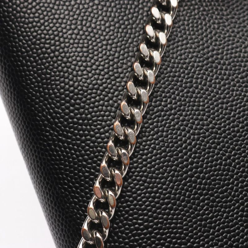 Saint Laurent Paris Shoulder Bag Kate Tassel 452159 Black Leather Kate Chain