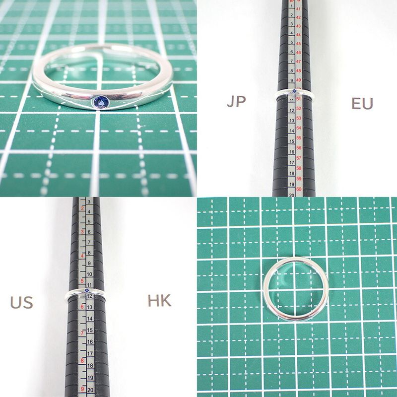 Tiffany & Co925 Sapphire Stacking Band Ring No 10 J126-12