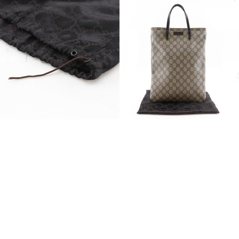 Gucci Tote Bag GG Supreme Canvas Brown Unisex Handbag