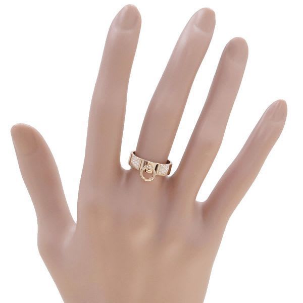 Hermes Collier de Chien Diamond Ring Pm#51