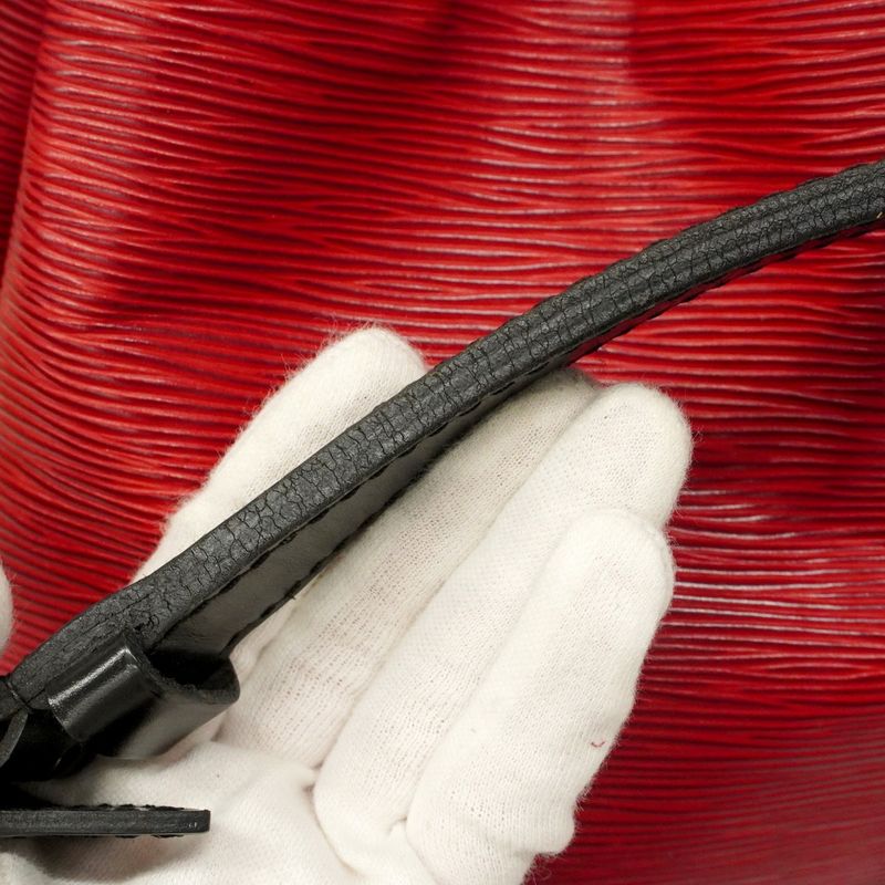 Louis Vuitton Shoulder Bag Epi Bicolor Petit Noe M44172 Castilian Red Noir