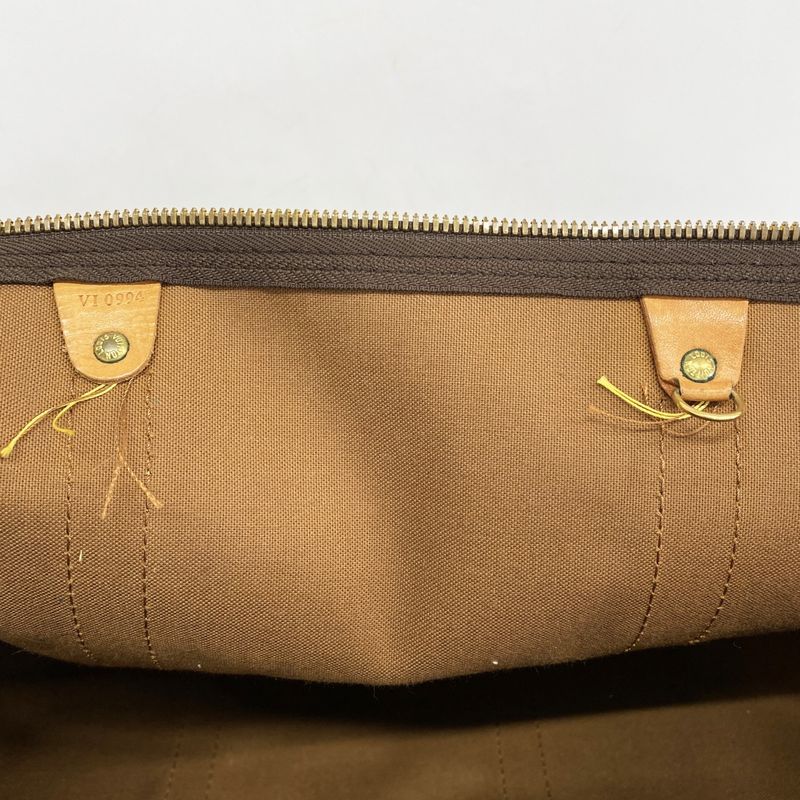 Louis Vuitton Boston Bag Monogram Keepall Bandouliere 60 M41412 Brown Men Women