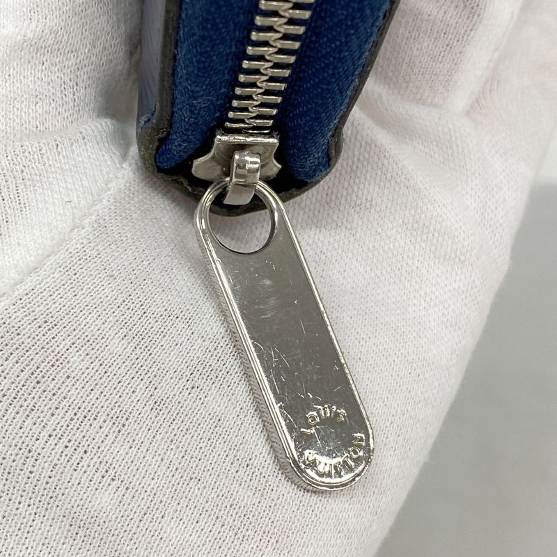 Louis Vuitton Long Wallet Epi Zippy Wallet M61873 Andigo Blue Men's Women's