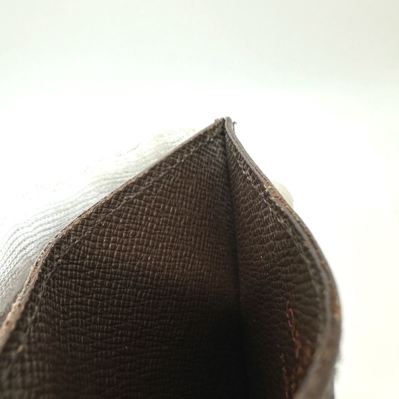 Louis Vuitton Card Case Porto Cult Sample N61722 Damier Canvas Ebene Brown
