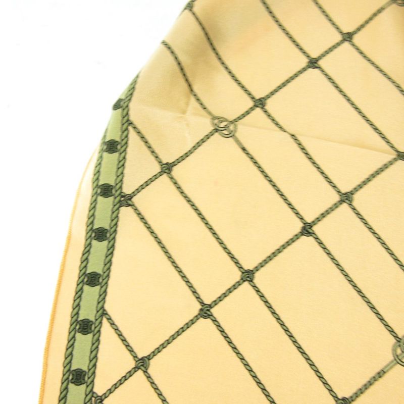 Celine Silk Triomphe Scarf Handkerchief Multicolor