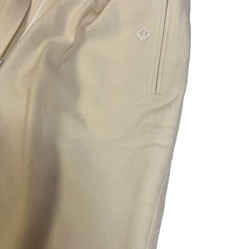 Christian Dior Sports Wool Slacks Tuck Pants L Ivory